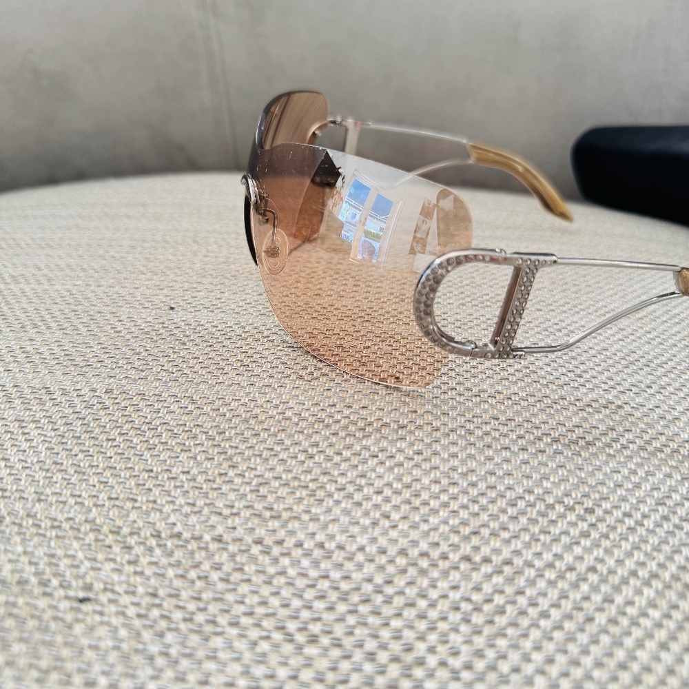 Vintage Dior Rimless Oversized sunglasses